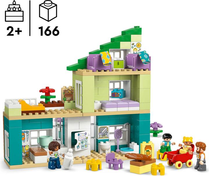 Actual product image LEGO Modernes Familienhaus mit Figuren – 3-in-1-Set (10470)