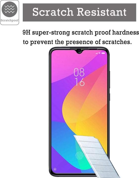 Actual product image Screenguard Xiaomi Mi 9 Lite Full Screen Protective Glass Film 2.5D 9H (1 pcs., Mi 9 Lite)