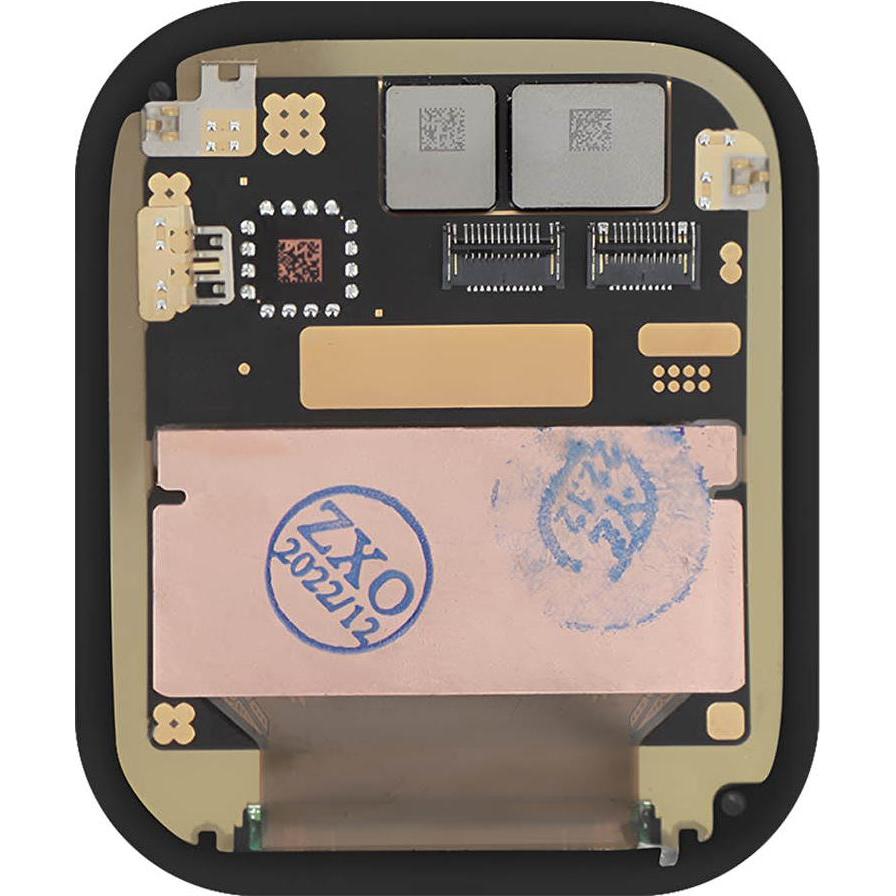 Relife LCD Display + Touchscreen für Apple Watch Série 7 (45mm), Smartwatch Zubehör, Schwarz