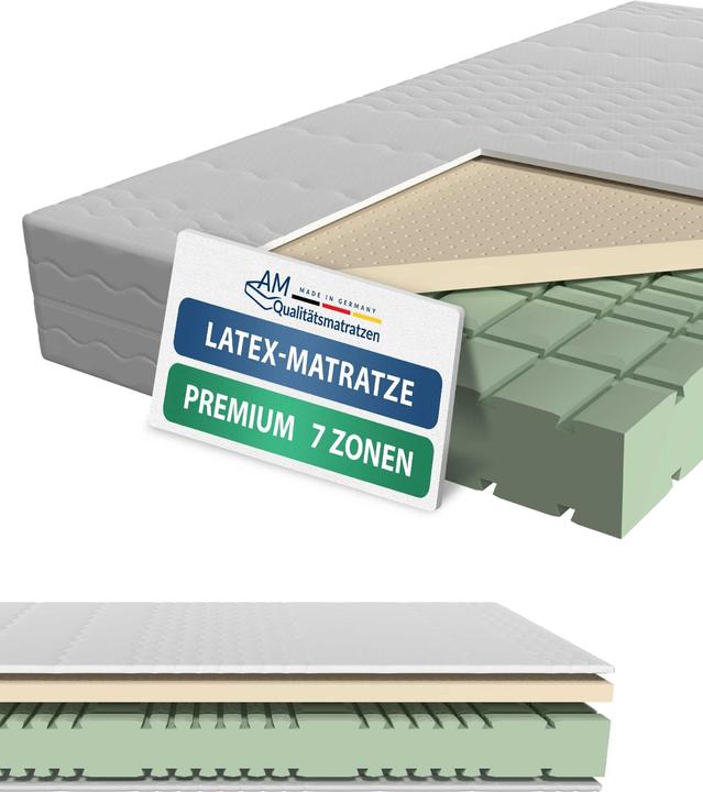 Produktbild AM Qualitätsmatratzen Premium 7-Zonen Latex (80 x 200 cm, Schaumstoffkern)