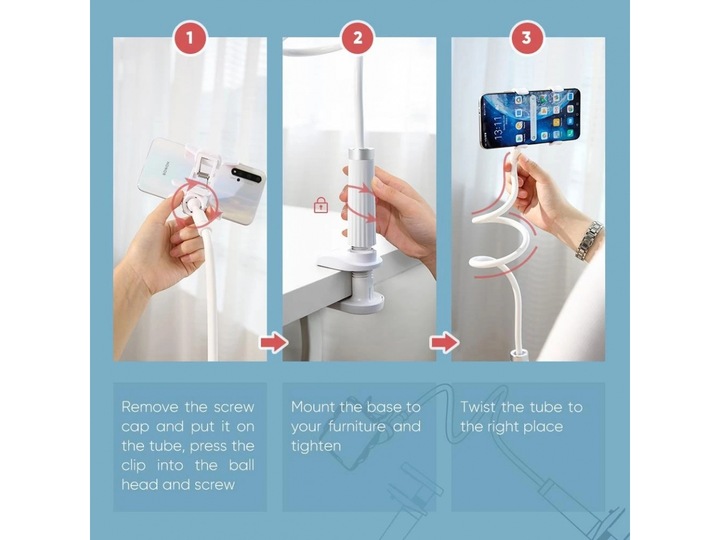 Actual product image Ugreen Gooseneck Desktop Phone Holder