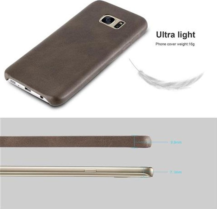 Image du produit Cadorabo Couverture rigide en similicuir avec structure (Samsung Galaxy S7)