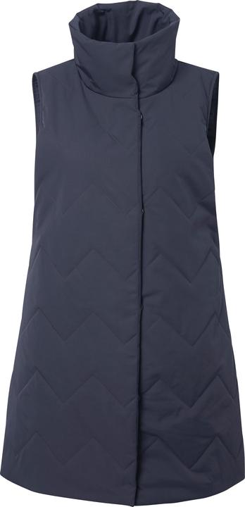 Produktbild Ulla Popken Long-Steppweste, A-Linie, Stehkragen, Seiten-Druckknöpfe (42, 44)