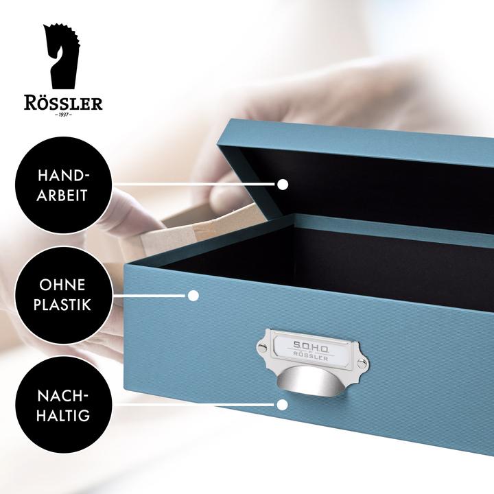 Immagine prodotto Rössler Storage Box S.O.H.O. Blu (337 x 255 x 105 mm, 9 l)
