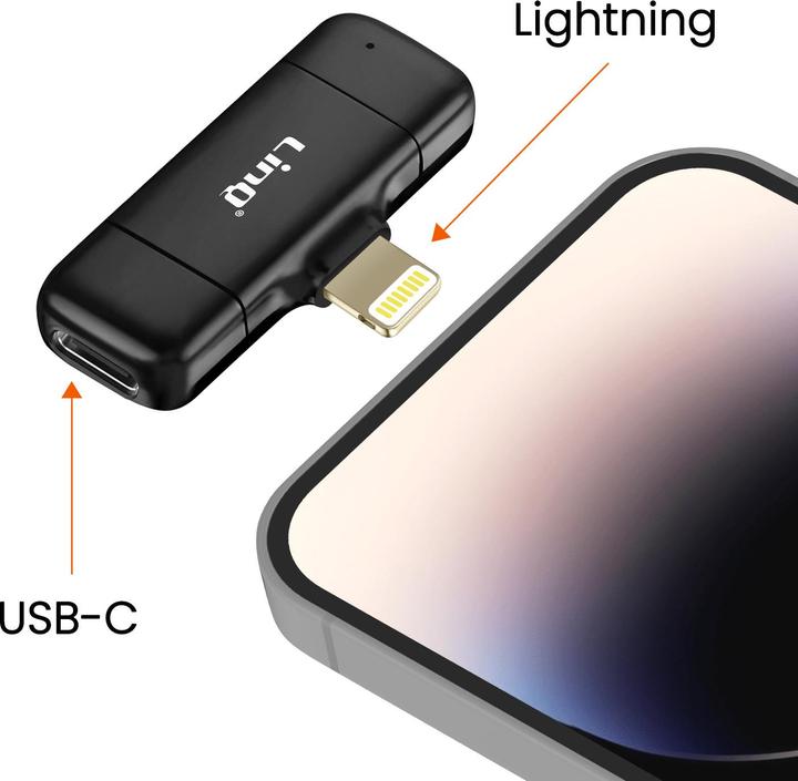 Immagine prodotto LinQ Microfono a cravatta con connettore Lightning