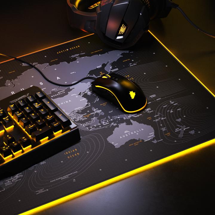 Actual product image Titanwolf Gaming Mouse Pad, XL RGB Mouse Pad 900 x 400 mm, improves precision & speed (XXL)