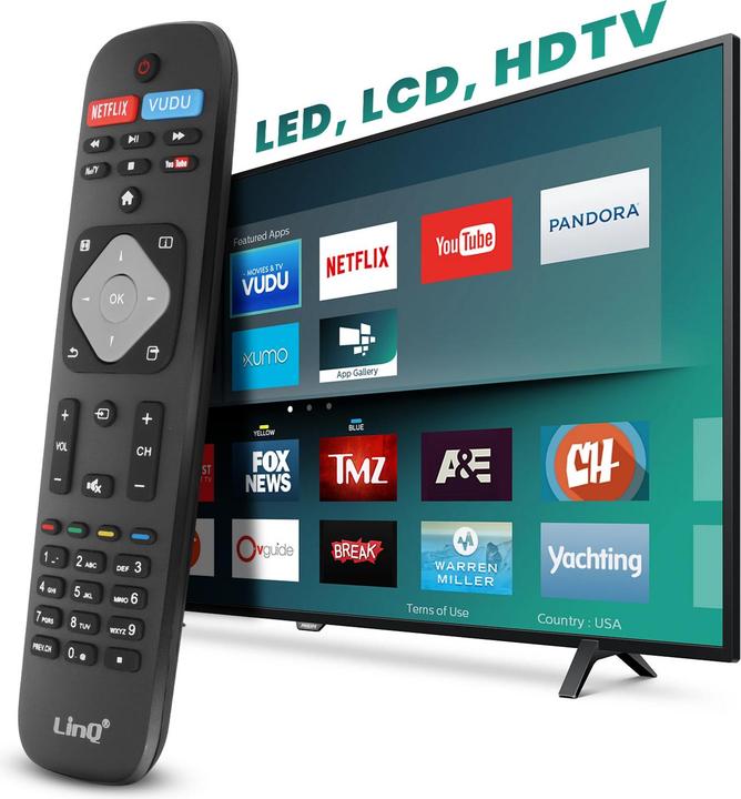 Actual product image LinQ Universal TV Fernbedienung Philips 8m (Universal remote control, Infrared)