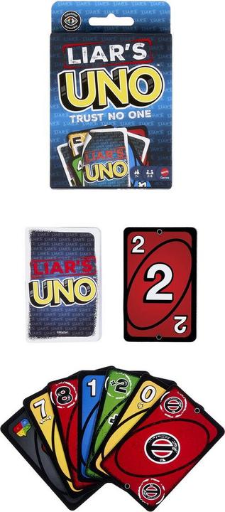 Image du produit Mattel UNO Liars (Multilingue, 2 - 6 Joueur)
