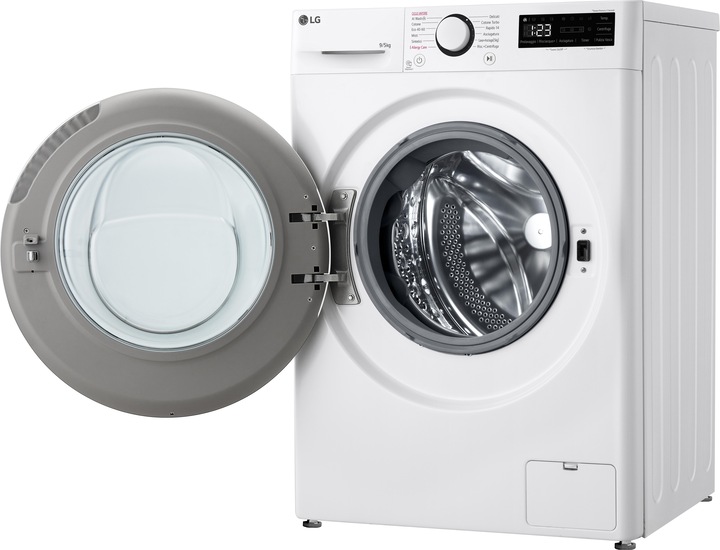 Image du produit LG D2R5S09TSWW Lave-linge séchant slim 9/5kg AI DD, Classe E, 1200 tr/min, TurboWash 360, Vapeur