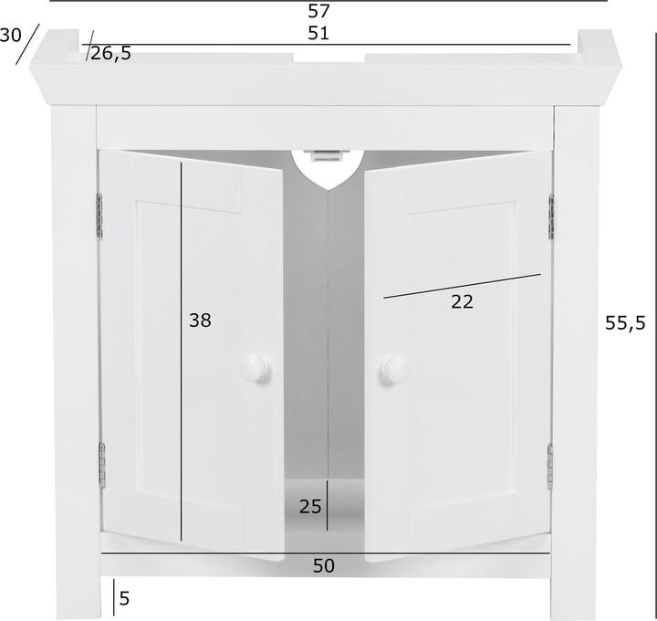 Produktbild FineBuy Kelsey (57 x 30 x 55.50 cm)