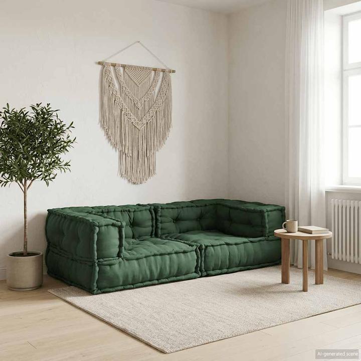 Immagine prodotto vidaXL Modularer Pouf Gestreift Stoff (2 posti)