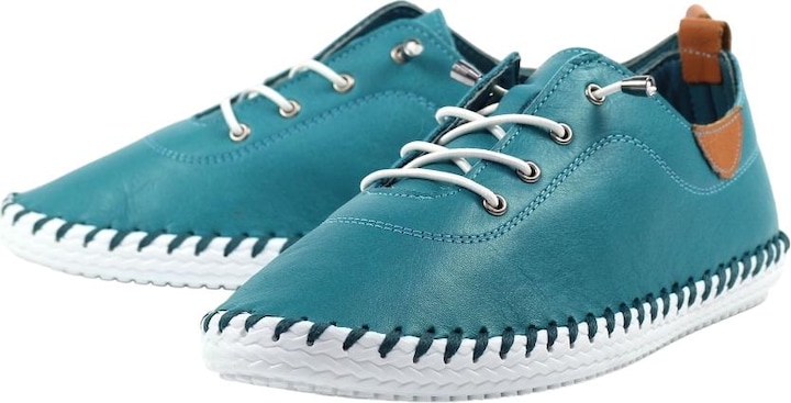 Actual product image Lunar Womens/Ladies St Ives Leather Plimsolls (38)