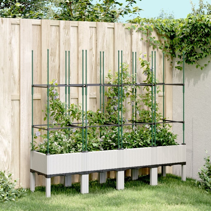 Actual product image VidaXL Planter with trellis PP