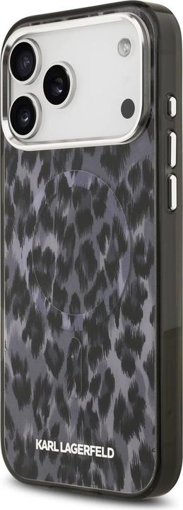 Immagine prodotto Karl Lagerfeld - IML Leopard Pattern MagSafe (KLHMP17XHDLEOICK) - iPhone 17 Pro Max - Black (Apple iPhone 17 Pro Max)