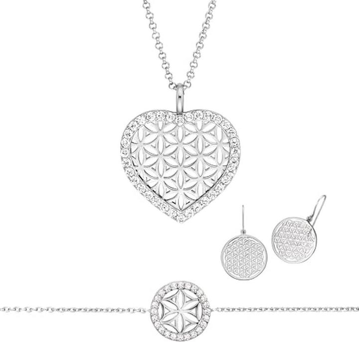 Engelsrufer Life Flower Necklace, Bracelet & Earrings Set for Harmony and Balance