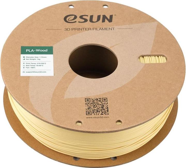 Immagine prodotto eSUN Filamento legno natura 1,75mm 500g (PLA+, 1.75 mm, 1000 g, Marrone)