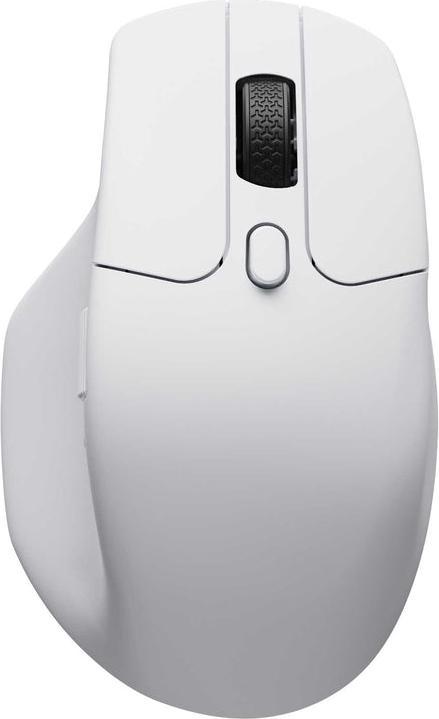 Actual product image Keychron M6 Wireless Mouse 8000 Hz Polling Rate Ultra Silent Micro Switch and Metal Scroll Wheel - White (Cable, Wireless)