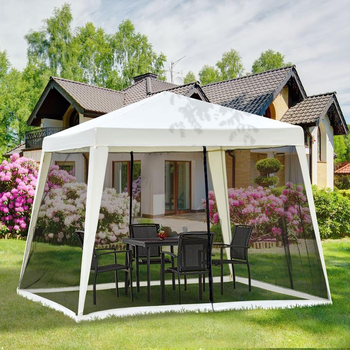 Produktbild Outsunny Pavillon mit Moskitonetz (300 cm, 300 cm)