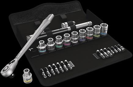 Produktbild Wera 8100 SC 8 Zyklop Metal-Knarrensatz (10  mm, 11 mm, 12 mm, 13 mm, 14 mm, 15 mm, 16 mm, 17 mm, 18 mm, 19 mm)