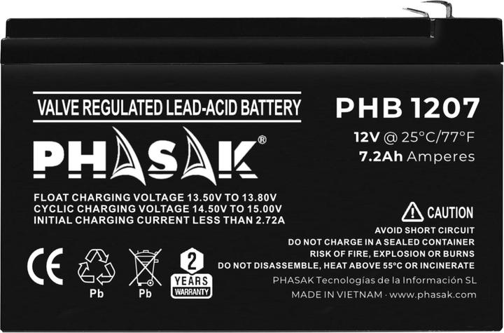Actual product image Phasak BATTERY PHB 1207 (1 pcs., 7200 mAh)