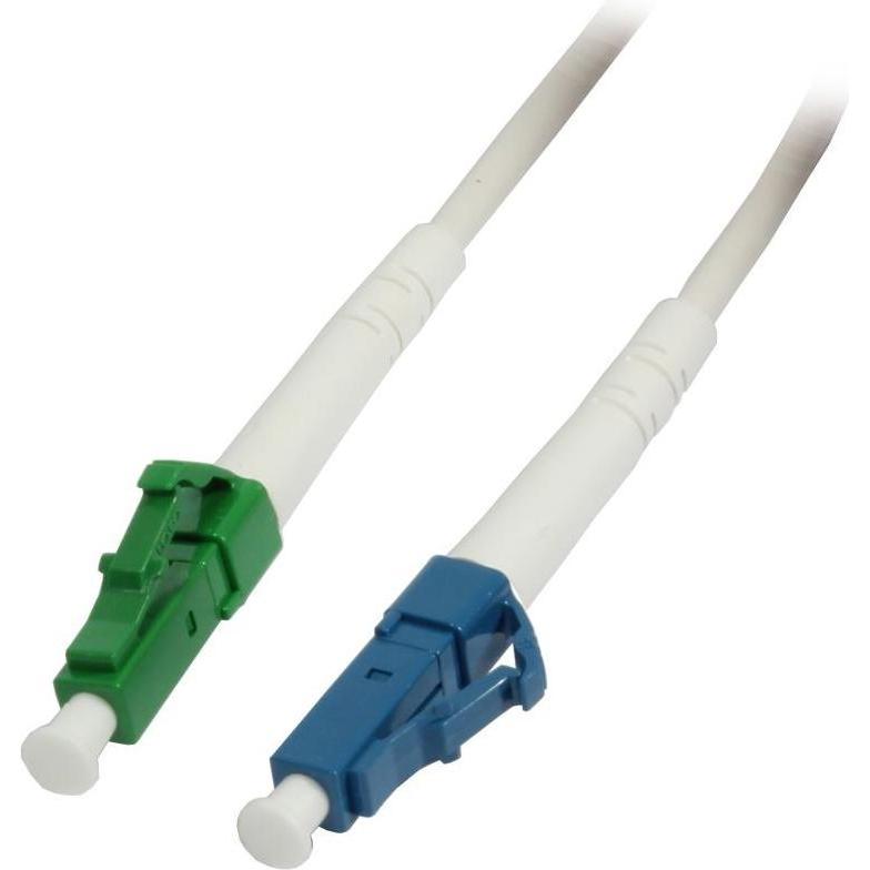Synergy 21 LWL-1-Faser-Patchk. 1.0mtr.LC-LC(APC8Grad), 9/125u, Schrägschliff (1 m), Netzwerkkabel