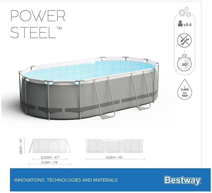 Produktbild Bestway Power Steel Pool (305 x 200 x 84 cm)