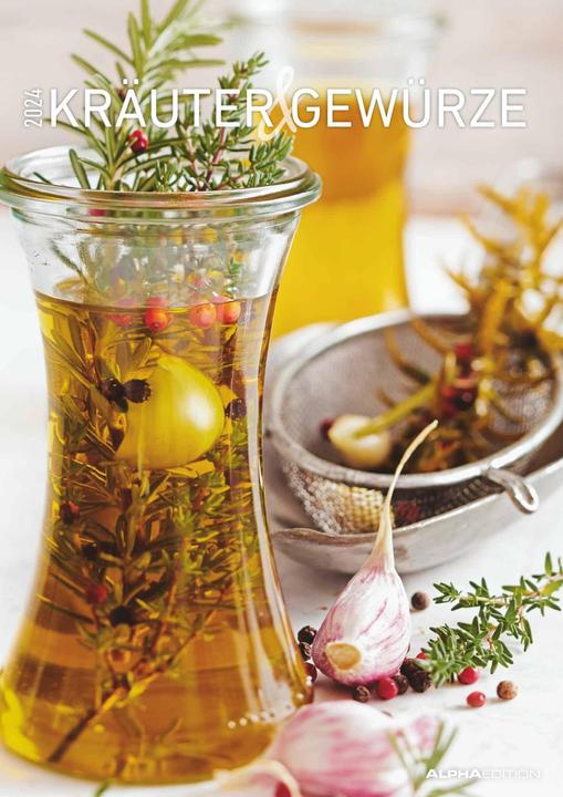 Actual product image Alpha Edition Herbs & Spices 2024 - Picture calendar A3 (29,7x42 cm) - Herbs & Spices - with holidays (DE/AT/CH) (German)