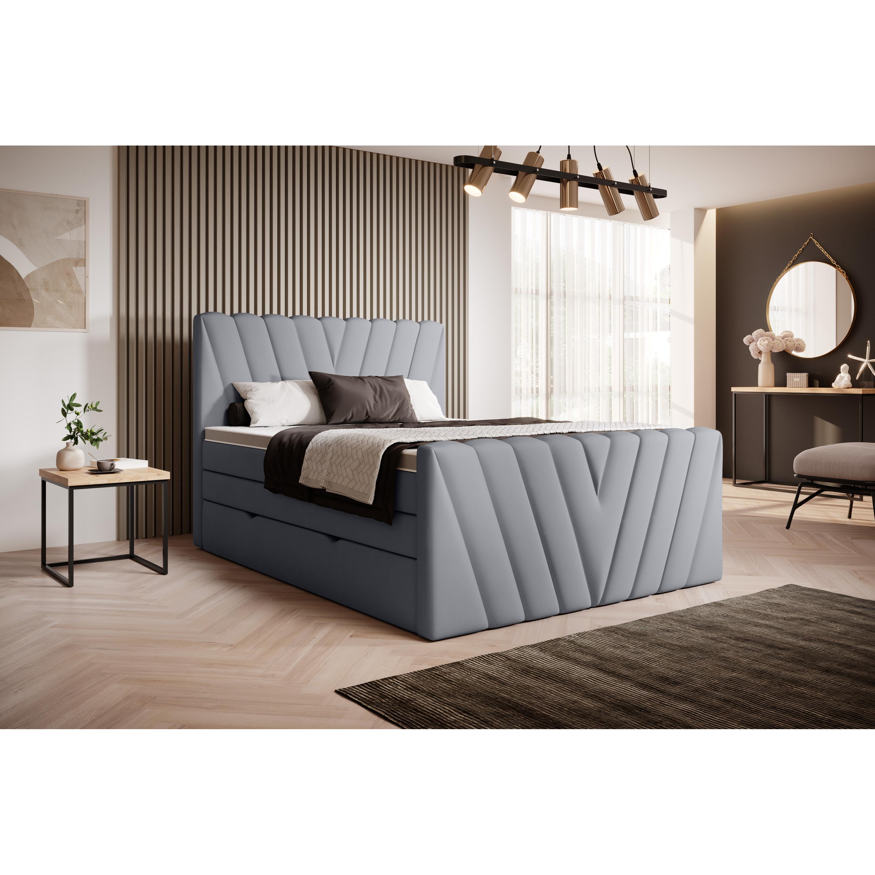 ELTAP, Bett, Candice mit Stauraum (140 x 200 cm)