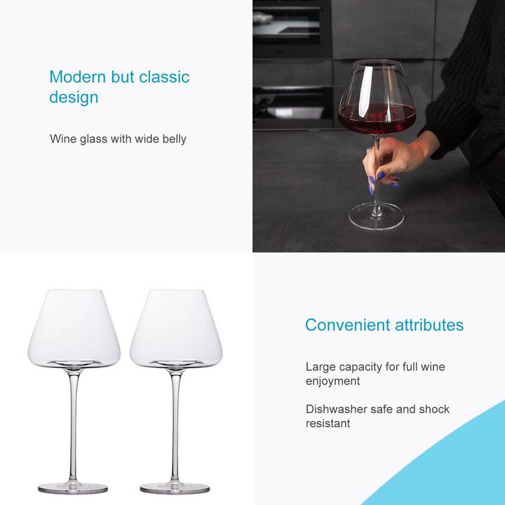 Produktbild Intirilife Wein Glas Set (60 cl, 4 Gläser, Rotweingläser, Weissweingläser)