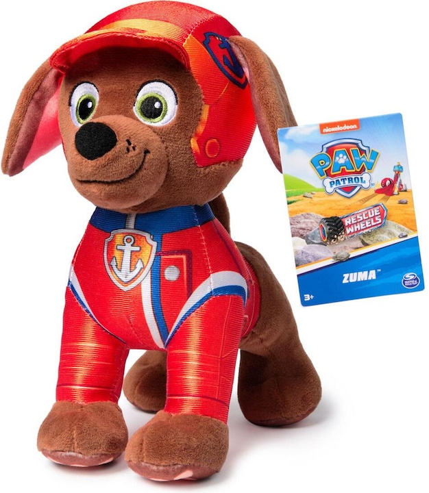 Immagine prodotto Paw Patrol Ruote di salvataggio - Peluche Basic - Zuma (19 cm) (19 cm)