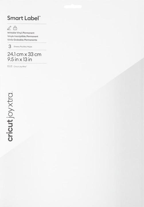 Produktbild Cricut Vinylfolie Joy Xtra Smart perm. 24 x 33 cm, 3 Stück, Weiss