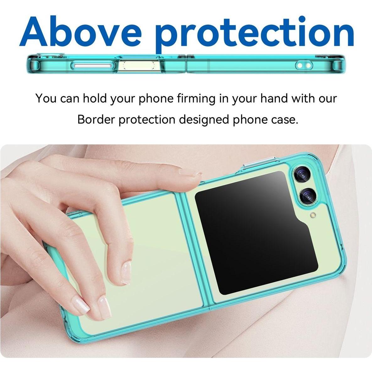 Thumbnail - König Design Hülle Handy Schutz für Samsung Galaxy Z Flip5 Case Cover Tasche Bumper Etuis Neu (Samsung Galaxy Z Flip5), ...