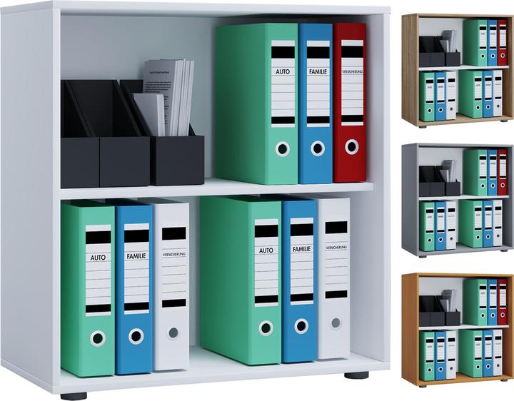 Actual product image VCM Wood office cabinet filing rack Lona 2 compartments (70 x 40 x 74 cm)
