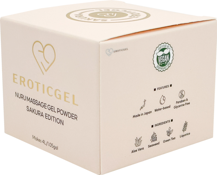 Produktbild Made in Japan «Nuru Massage Gel Powder - SAKURA Edition» japanisches Massagegel-Pulver, 40g (40 ml)
