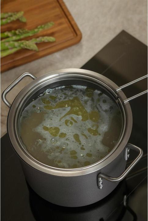 Produktbild Eva Solo Eva Trio - Glasdeckel - Brushed steel - 16 cm (16 cm, Glas, Metall)