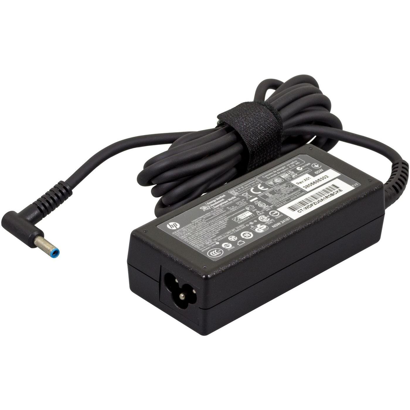 HP 709985-002 AC-Adapter (65 W), Notebook Netzteil, Schwarz