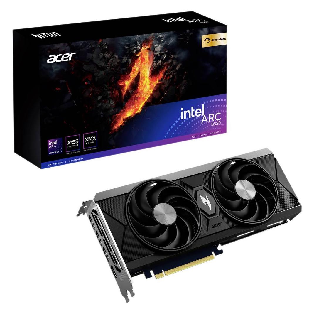 Acer Nitro Arc B580 OC (12 GB, GDDR6), Grafikkarte