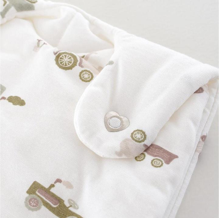 Image du produit Träumeland Sac de couchage LIEBMICH Little Farm vert (56 cm, 2.5 TOG, Été)