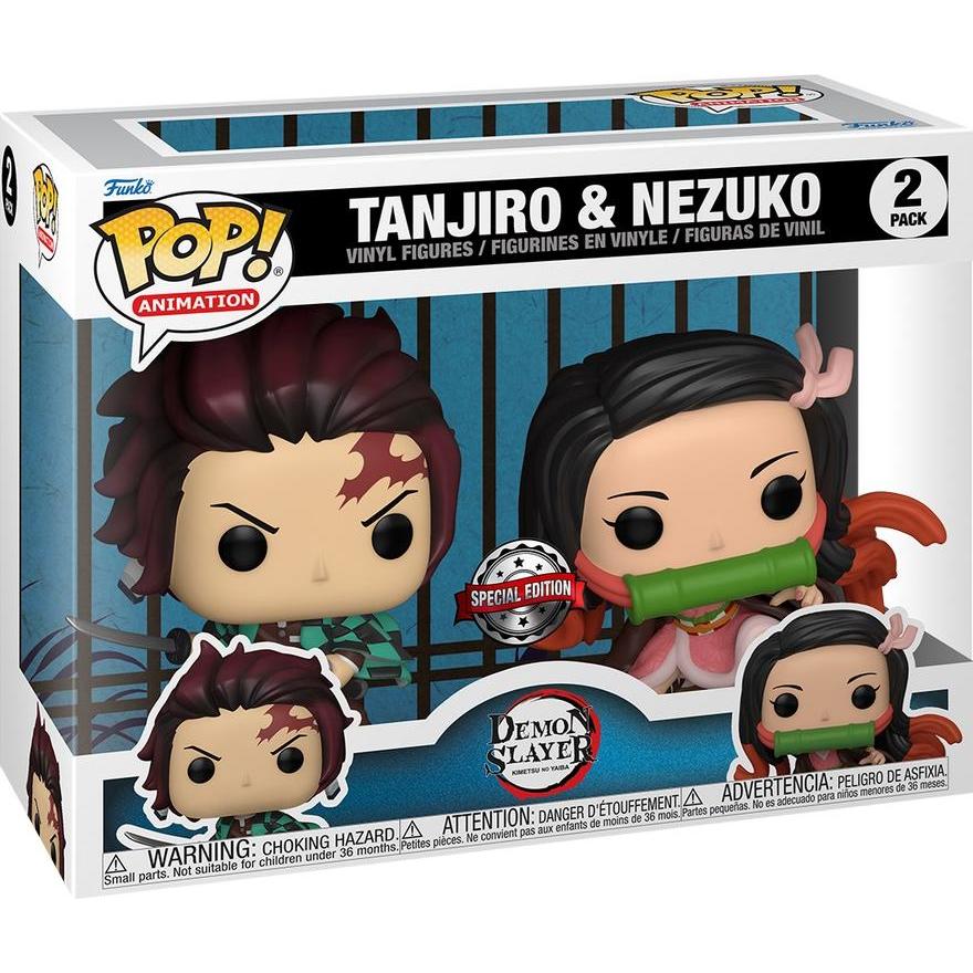 Thumbnail - Funko Pop! Demon Slayer : Tanjiro & Nezuko 2 Pack