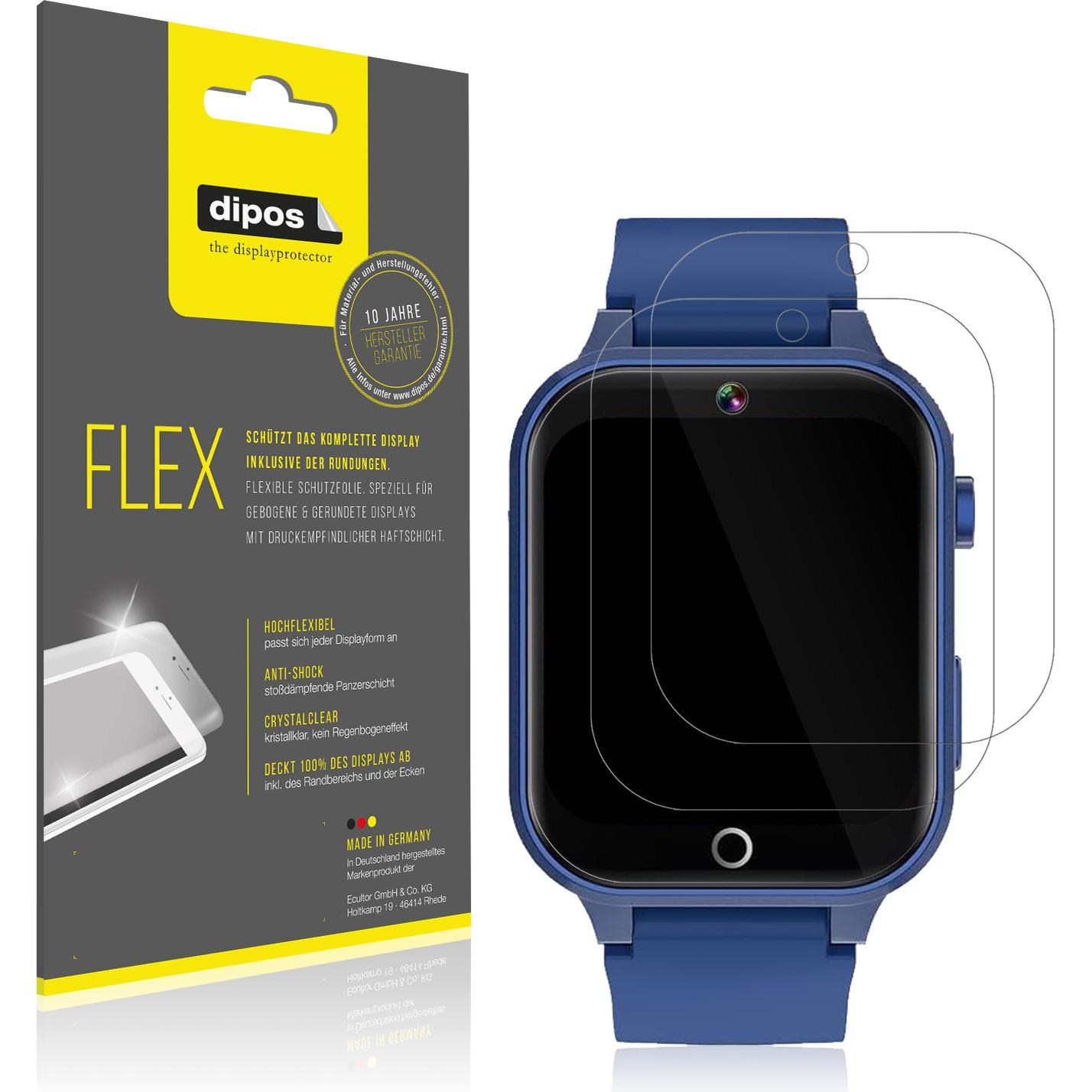 Dipos 3D Full Cover Schutzfolie, Smartwatch Schutzfolie, Transparent