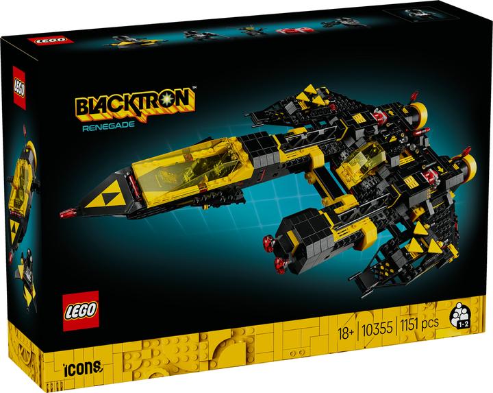 Actual product image LEGO Blacktron Renegade (10355, LEGO Icons, LEGO Rare Sets)