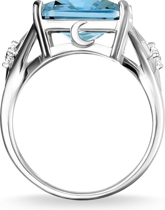 Produktbild Thomas Sabo Ring Stein Blau gross mit Stern (54, 925 Silber)