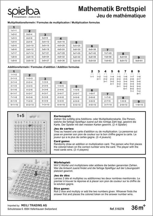 Immagine prodotto Spielba Matematica (Multilingue)