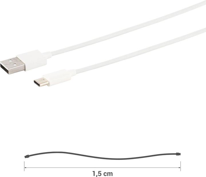 Produktbild S-Impuls 2er-Set Daten- & Ladekabel, USB-A auf USB-C, weiss, 1,5 m (1.50 m)