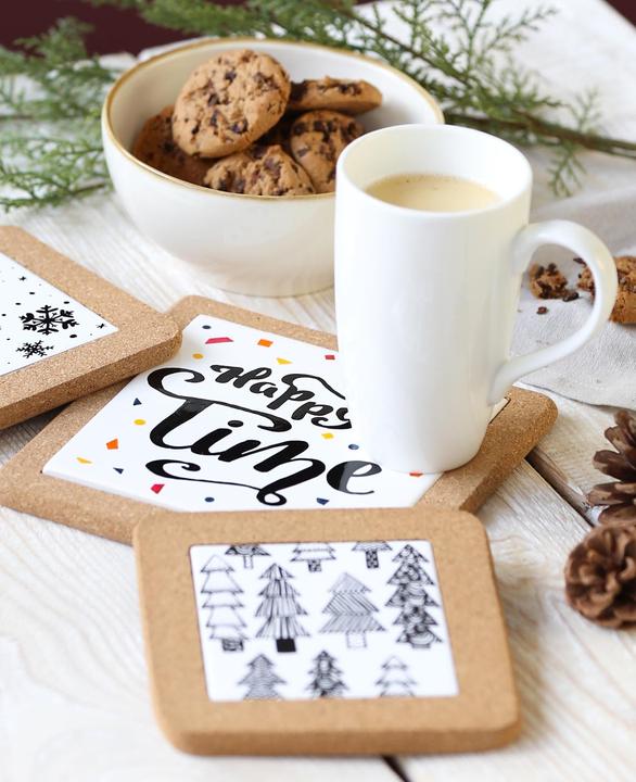 Actual product image I Am Creative Cork trivet, pan and pot trivet, set of 10 pcs. (10 x, Pan coaster)
