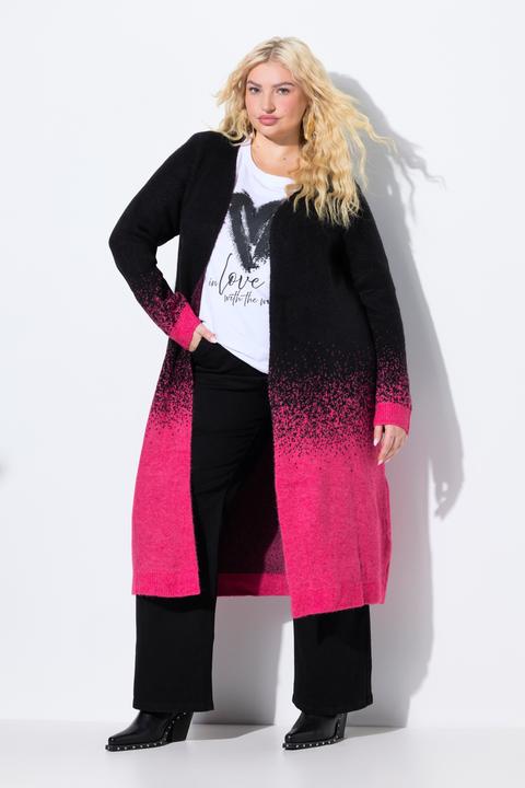 Produktbild Ulla Popken Long-Strickjacke, Farbverlauf, offene Form, Langarm (46, 48)