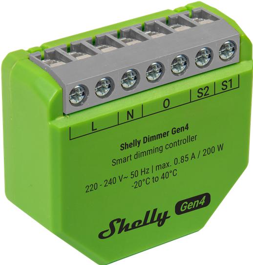 Actual product image Shelly Dimmer Gen4 (Dimming actuator)