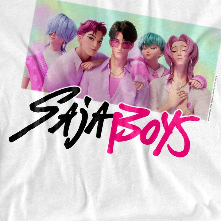 Image du produit K-Pop Demon Hunters Femme/Ladies Saja Boys Photo Frame T-Shirt (XL)