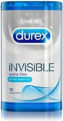 Actual product image Durex Invisible Extra Fine 12 Units (12 pcs.)
