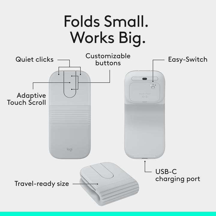 Produktbild Logitech Mobi Fold (Kabellos)